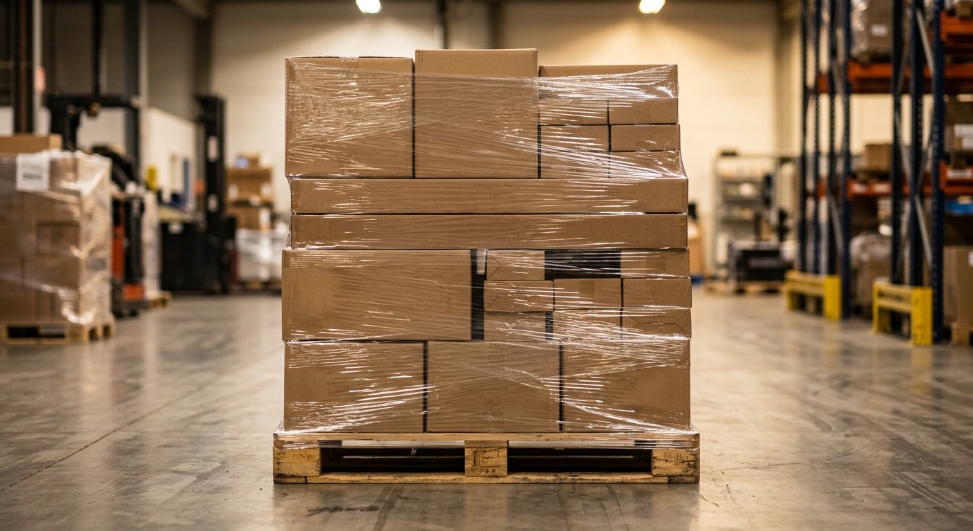 AI-generated illustration of Home Entertainment & Audio Equipment Pallet; not actual stock