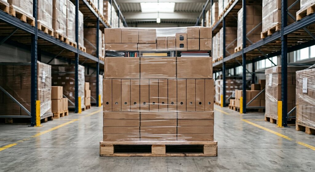 office supplies stationery pallet — original Palletoryx product photograph